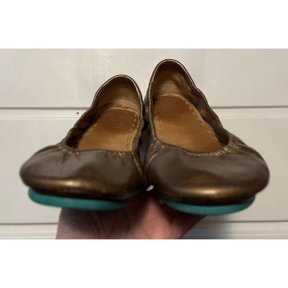 Tieks by Gavrieli Womens Size 8 Gold Leather Foldable Ballet Flats See Pictures - Picture 7 of 13